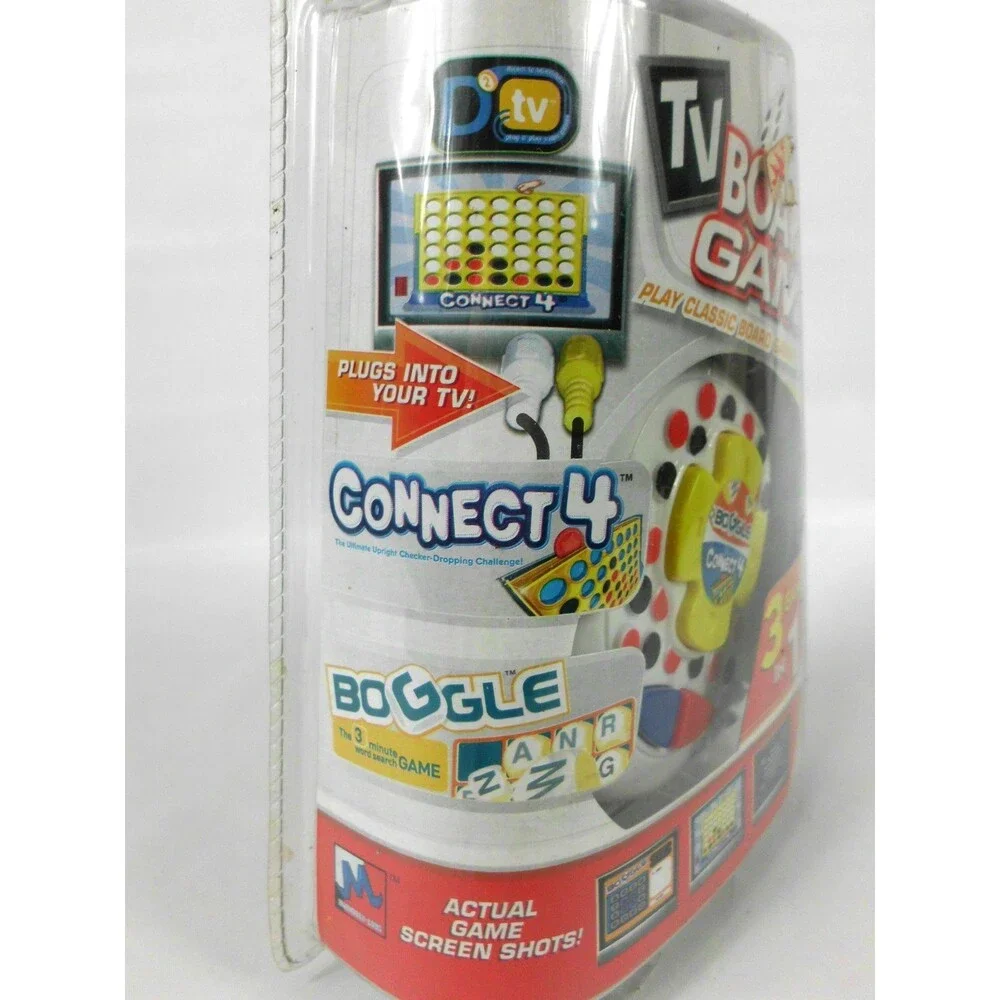 TV Classic Board Games 3 Games In 1 Plug and Play On Your TV Hasbro 77100 New
